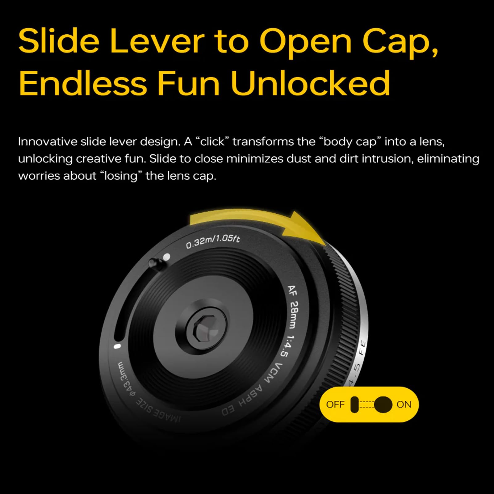 VILTROX 28mm f4.5 for Sony E Mount Lens, AF 28 mm f/4.5 E Mount